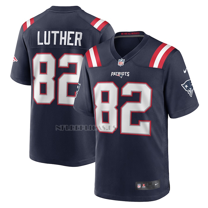 Camiseta NFL Game New England Patriots T.J. Luther Azul